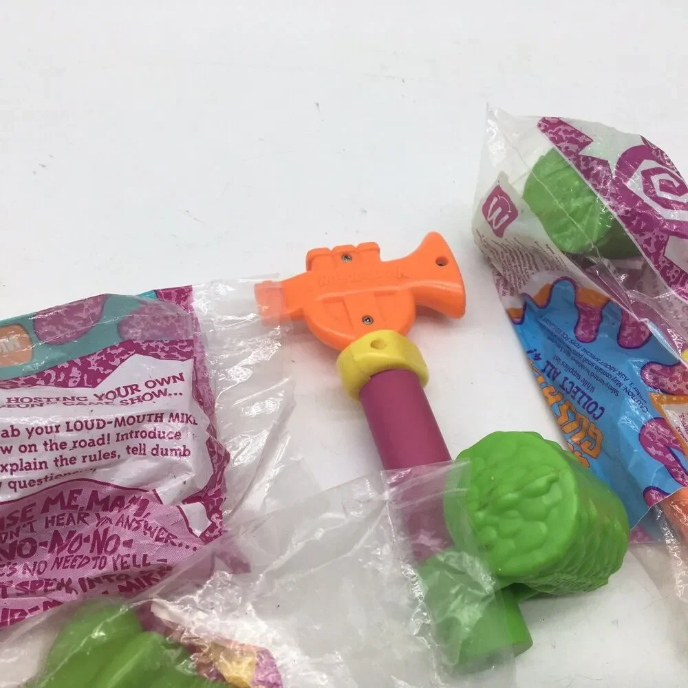 1992 Nickelodeon Game Gadgets McDonalds Happy Meal Toys Lot 4 Slime Mike Vtg